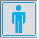 Al squared information sign - Side: 165 mm