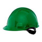 3M™ Hard Hat, Uvicator, Pinlock, Ventilated, Plastic Sweatband, Green,
