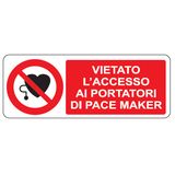 Prohibition sign - Al - 330x125 mm
