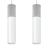 HANGING LAMP BORGIO 2 WHITE GU10 2X40W IP20