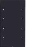 Touch sensor, 4-gang comf, intg bus coupling unit, KNX - R.3, glass bl