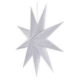 paper LED star for hanging, 60 cm, indoor