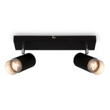 Spotlight, black-chrome matt, excl. 2xGU10/max.9W
