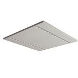 MODUS ES4000, recessed, white body,  square A, modul 600, 2x white optic, lenses 80°, LED 840,  driver 700mA