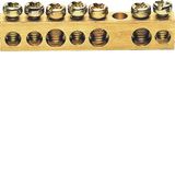 Brass terminal, 49mm, 4x10mm² - 3x16mm²