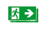 CROSSIGN 110 SP2-E002-LR - Escape sign