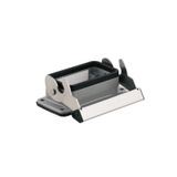 HDC enclosures, Size: 4, Protection degree: IP65, in plugged condition, Bulkhead housing, End-locking clamp, lower side, Standard