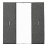 KNX push-button 1-fold with status LED, anthracite