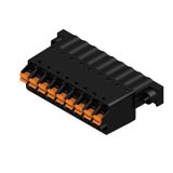PCB plug-in connector, male plug, 5.08 mm, Number of poles: 9, 180°, PUSH IN with actuator, Clamping range, max. : 3.31 mm², Box