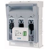 NH fuse-switch 3p flange connection M10 max. 240 mm², mounting plate, electronic fuse monitoring, NH2