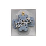 Two gang switch, (module), 16AX, Screw, black matt