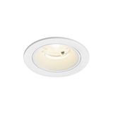 NUMINOS© S recessed ceiling light 4000K 55ø IP20 round wh