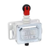 Metal limit switch, PL series, top roller push plunger. Contacts 1NO. IP40