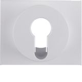 Centre plate for key switch/key push-button, K.1, p. white glossy
