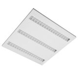 MODUS EB6000, recessed,  square A, modul 600, 3x white louvre, LED 840, DALI
