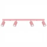 Ceiling lamp KARBON 4L pink