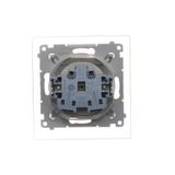 RTV final aerial socket, separated, atten.: 1dB, Bronze matt, metalic