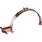 Roof cond. holder DEHNgrip StSt/galCu H 32mm f. Rd 8mm clamp. range 18