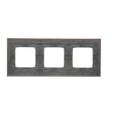 Quadruple loudspeaker socket, module, black matt