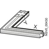 BD2A-1000-LR-X* ELBOW RIGHT X 0,36M-1,25M / Y 0 ,36M 500A-1000A