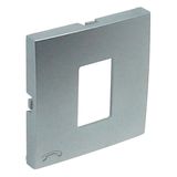 COVER PLATE F/TELEPHONE SOCKET ALUMINIUM