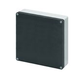 Aluminium push-button enclosure M10 200x200x85, undrilled, without cable entry