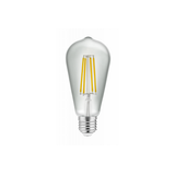 LED LIGHT SOURCE, FILAMENT, A-G, ST64, 4000K, E27, 6,0W, AC220-240V, 360°, 600lm, 52mA