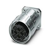 SM-7ES1N8AY000S - Device connector, front mounting with knurled nut