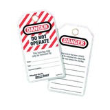 English Lockout Tags - Danger-do not operate (Each bag contains 12) 120175