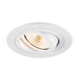 NEW TRIA® 75, recessed ceiling light, 3000K, 38°, IP 20, round, white