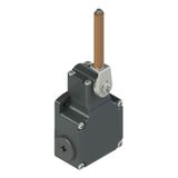 Position switch with porcelain roller lever