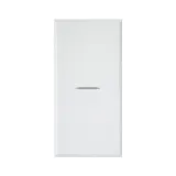 AXIAL INTERMEDIATE SWITCH WITH LENS, WHITEK S44, COLOR RAL 9010, 1P 10AX LIGHTABLE - MATT FINISH - 1 MOD.