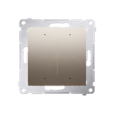Battery-powered transmitter that directly controls other Simon GO devices, [Wi-Fi] - CONTROL B, 3V, (module), golden matt metallic
