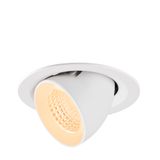 NUMINOS© GIMBLE M, recessed ceiling light, 2700K, 55ø, wh
