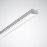 Suspended luminaires Solvan Flow H Diffuser Silver rectangular ETDD 48W 6000lm Lambertian (L) IK03 3 SDCM
