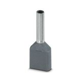 Ferrule AI-TWIN 2×0.75-8 Grey Twin Wire 0.75mm²