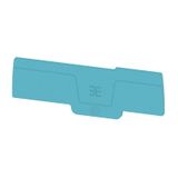 End plate for terminals, blue, Height: 89.95 mm, Width: 2.05 mm, V-0, 