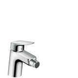 Logis 70 bidet mixer with pop-up, chrome