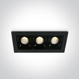 BLACK 3x2W WW IP20 700mA DIMMABLE