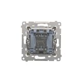 Double roller shutter button (1-0-2), 10A, anthracite, metalic