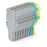 1-conductor female connector Push-in CAGE CLAMP® 1.5 mm² gray/blue/gre