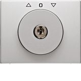 Centre plate lock key switch blinds Berker K.5 alu
