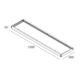 BOX PER INST. PLAFONE THE PANEL 1200X300