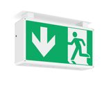 RECHTECK, 7,3 W, white, on/off Ceiling luminaires, L 485 B 125 H 250, 