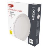 LED recessed luminaire NEXXO, round, white, 25W, neutral white