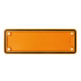 Heavy-duty connectors, Accessories, Cover plate, Size: 8, Plastic, orange