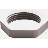 Locknut Polyamide 6 with 25 Percent Glass Fibre M40 Grey RAL 7001