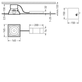 Downlights Sonnos Lens Aluminium square ETDD 23W 2600lm Very Wide Flood (VFL) IK06 3 SDCM 9002047465