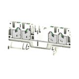Feed-through terminal block, SNAP IN, white, 2.5 mm², 24 A, 800 V, Num
