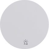 Rocker imprinted symbol for bell, R.1/R.3, p. white glossy